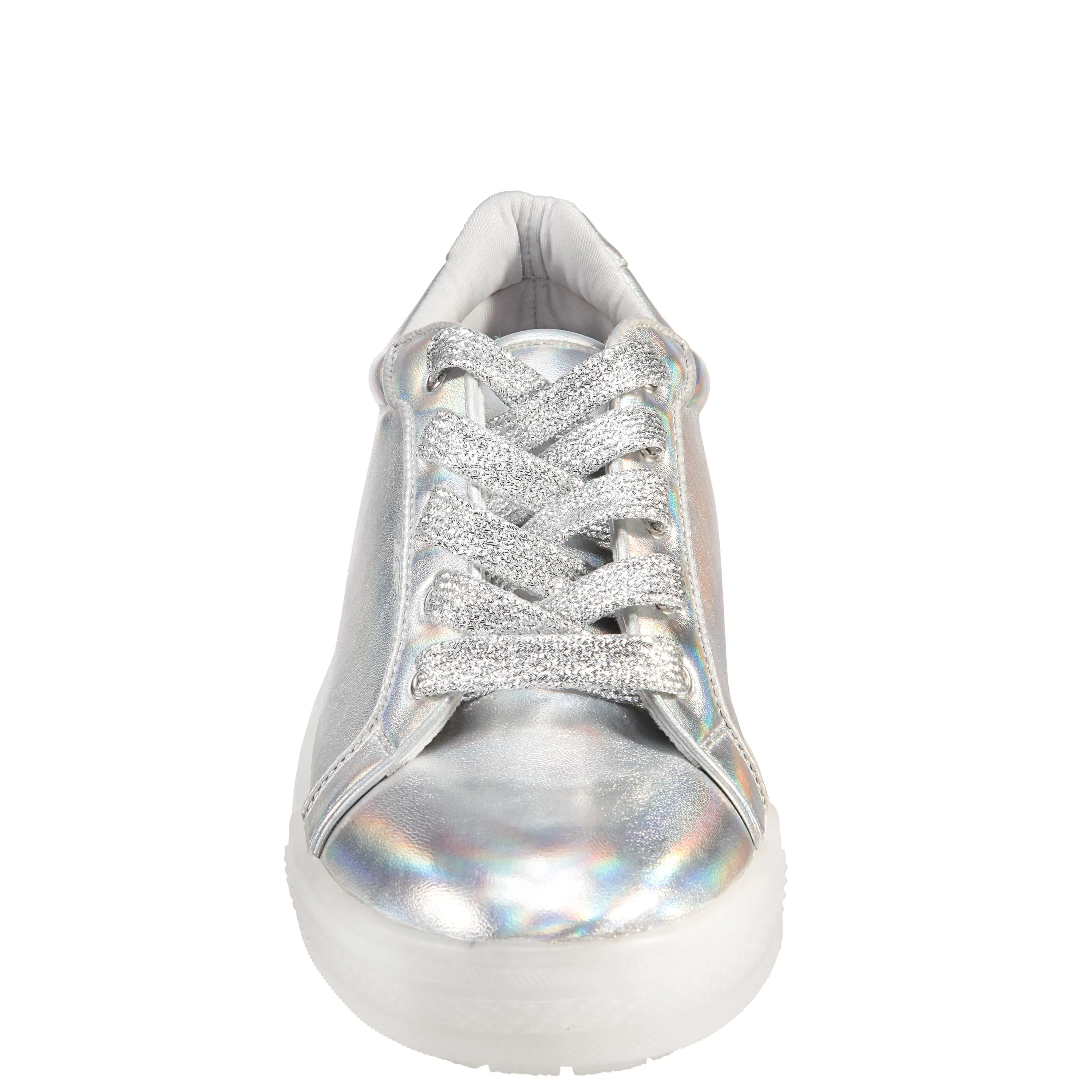MANGO-SILVER PRISMATIC NAPPA PU