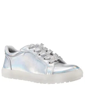 MANGO-SILVER PRISMATIC NAPPA PU