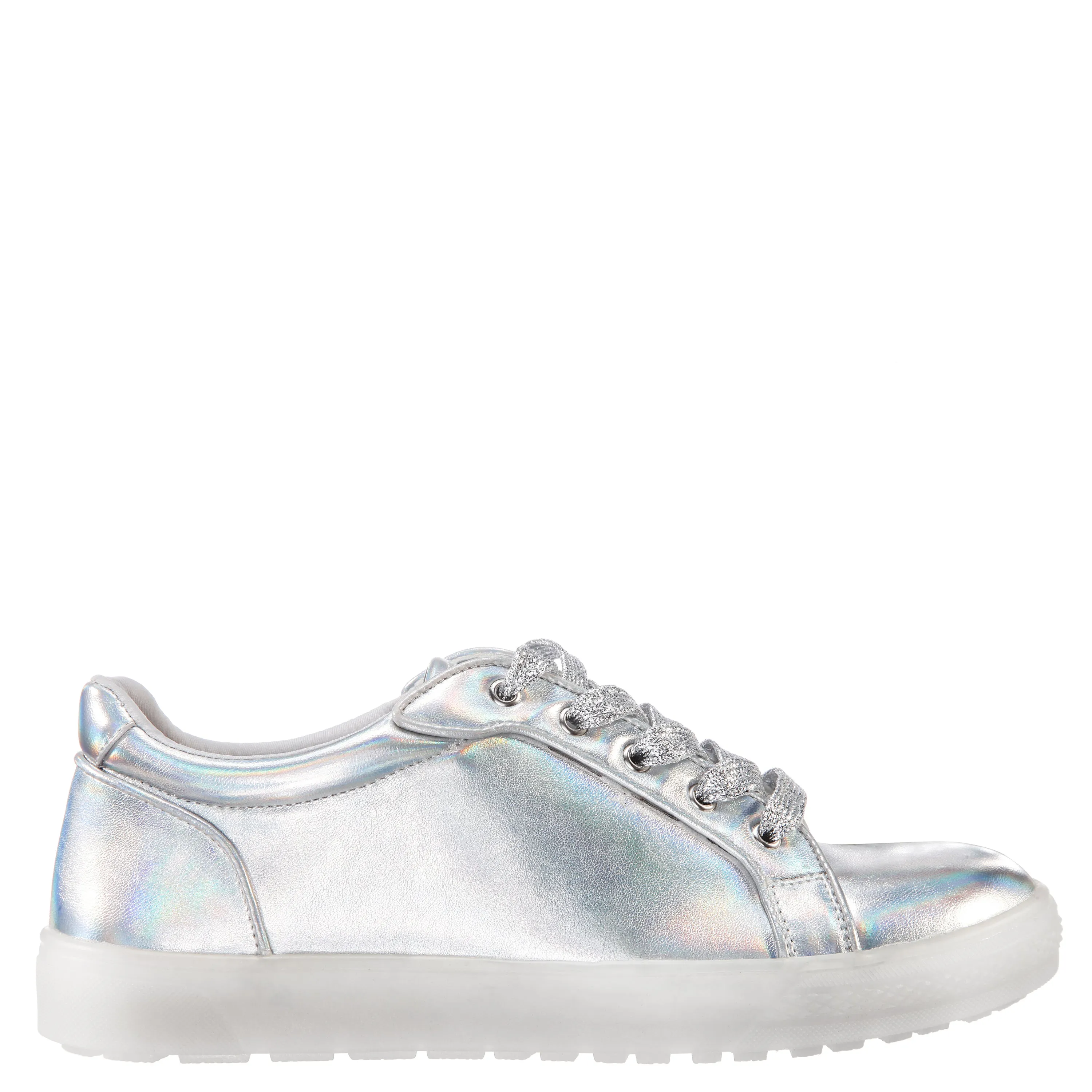 MANGO-SILVER PRISMATIC NAPPA PU