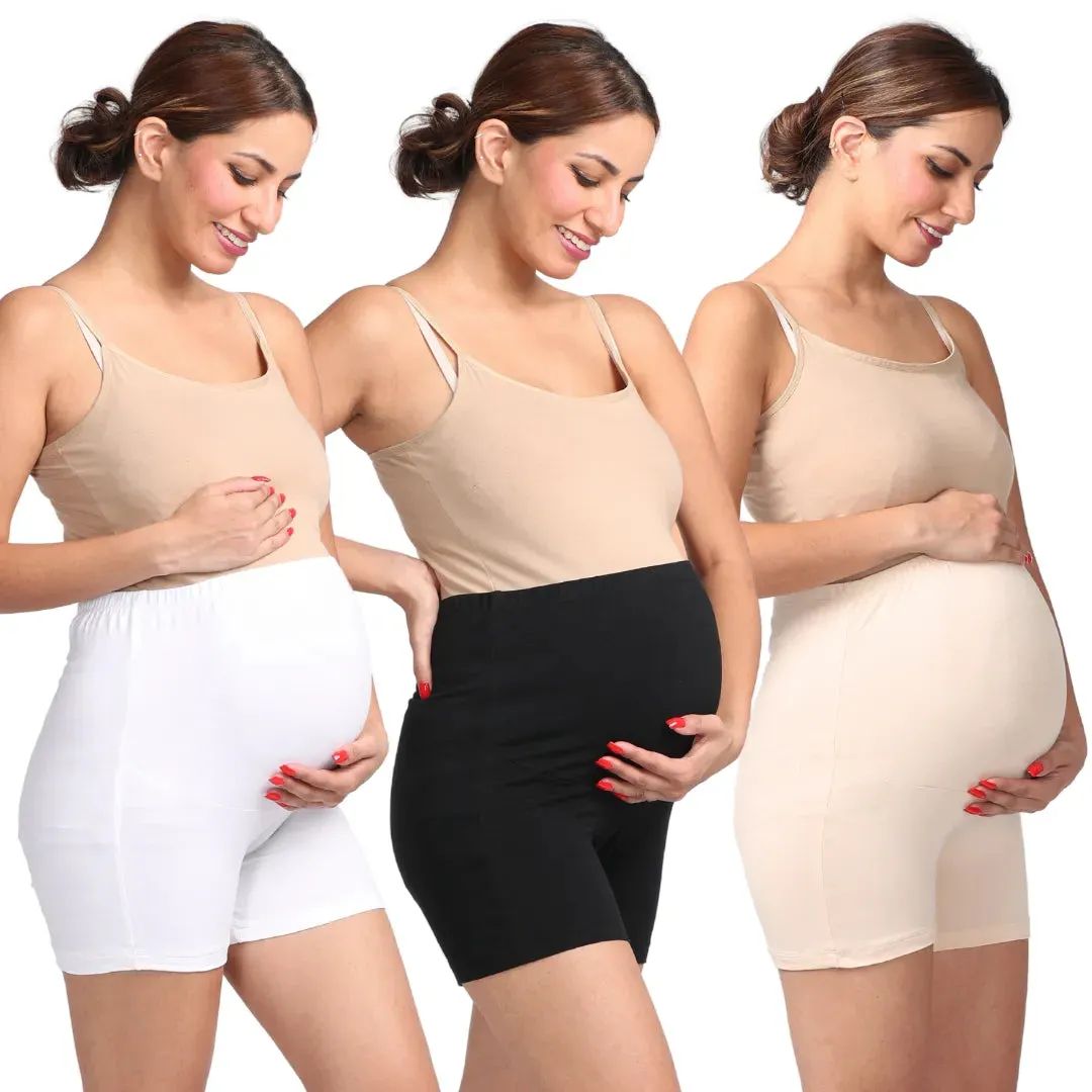 Maternity Undershorts | Bump Support & Anti-Chafing | 3-Pack