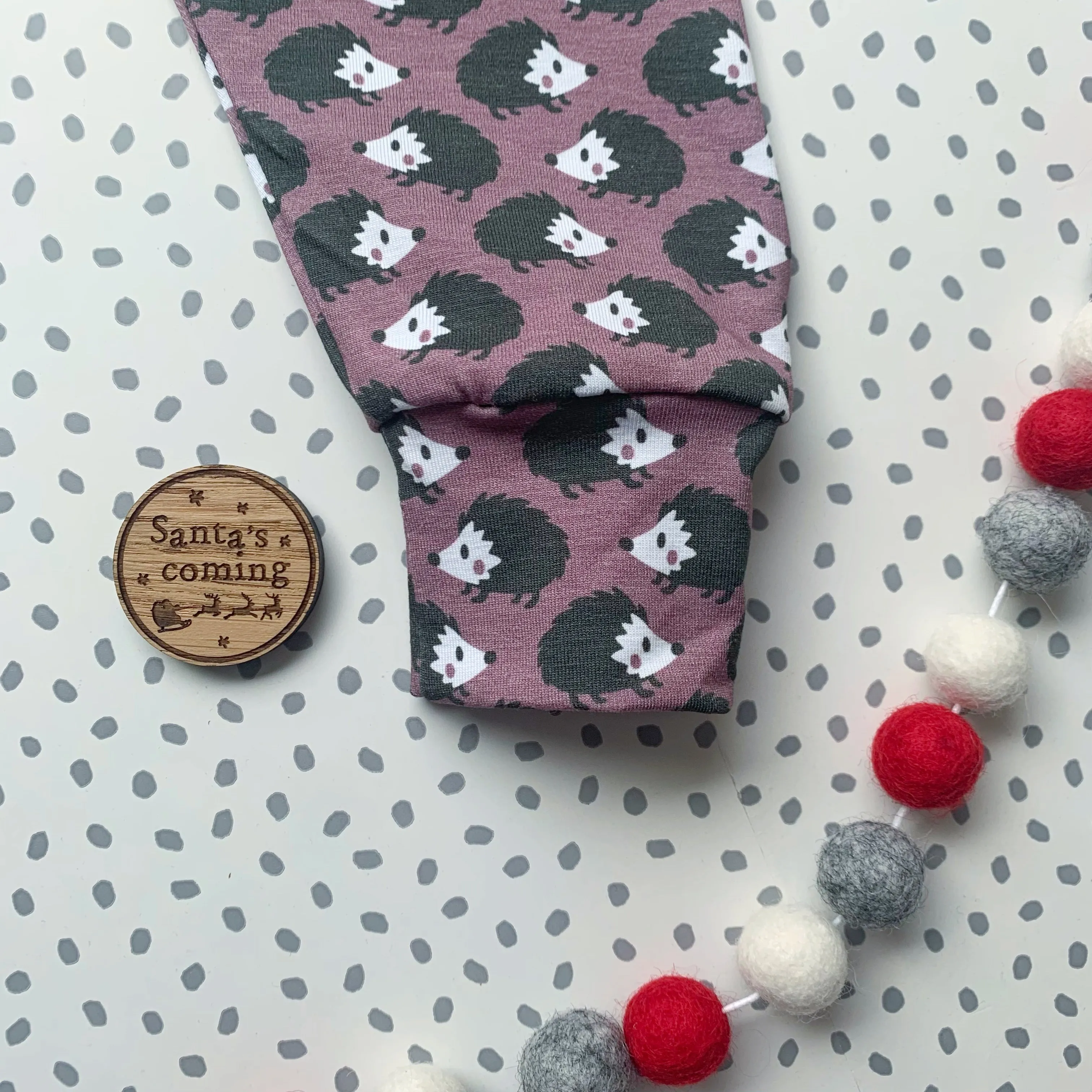 Mauve Hedgehog Harem Pants- 3-6 only
