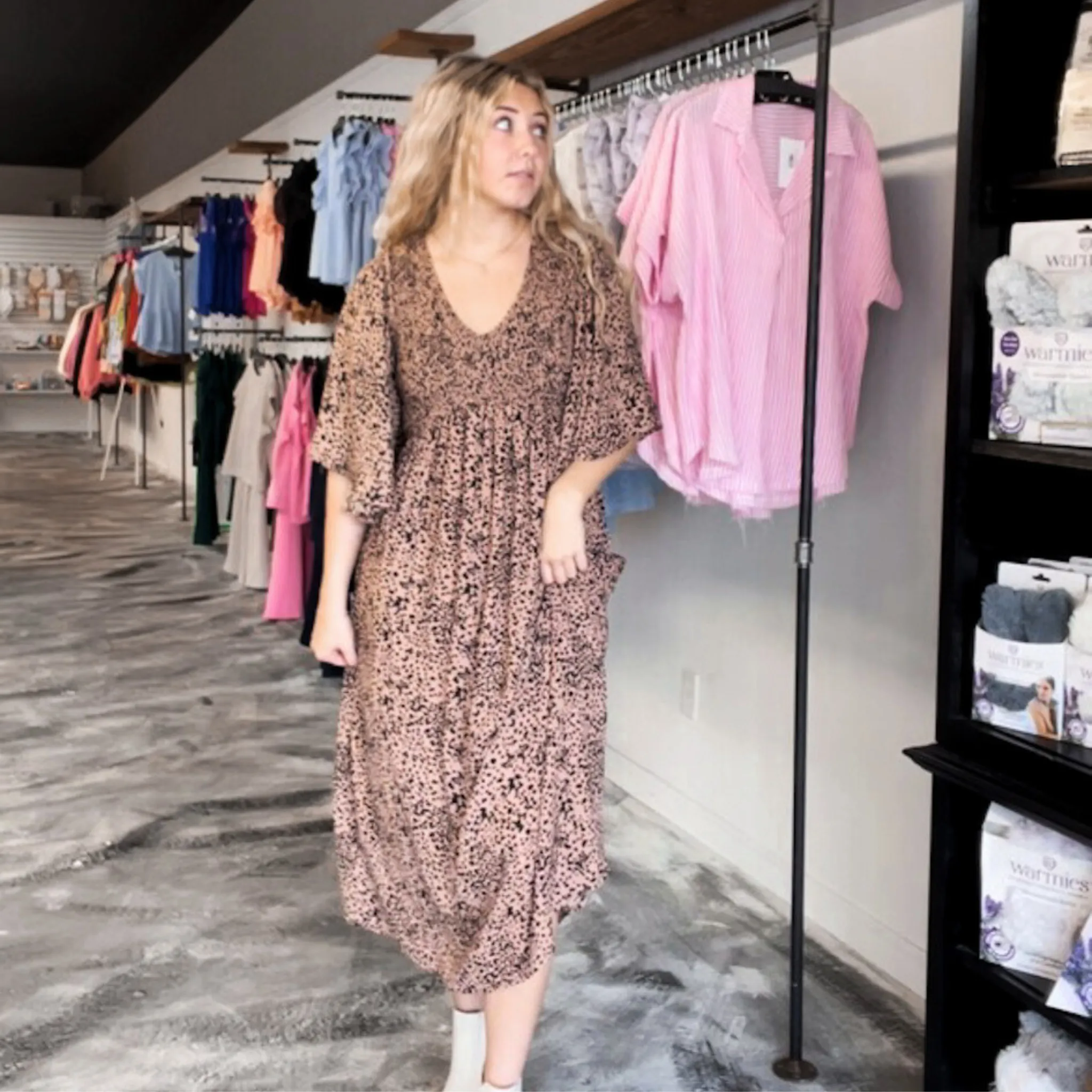 Meritt Smocked Midi Dress