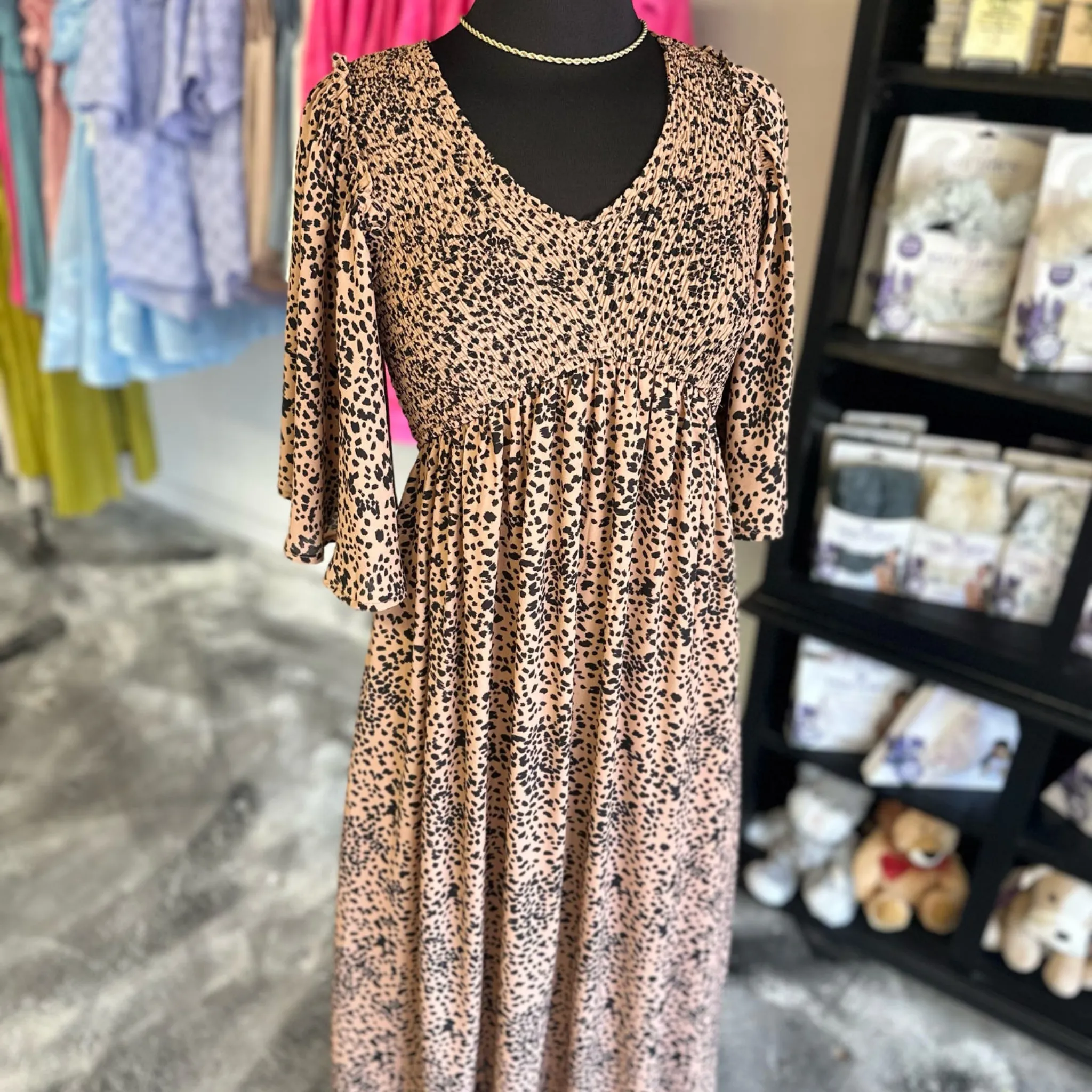 Meritt Smocked Midi Dress