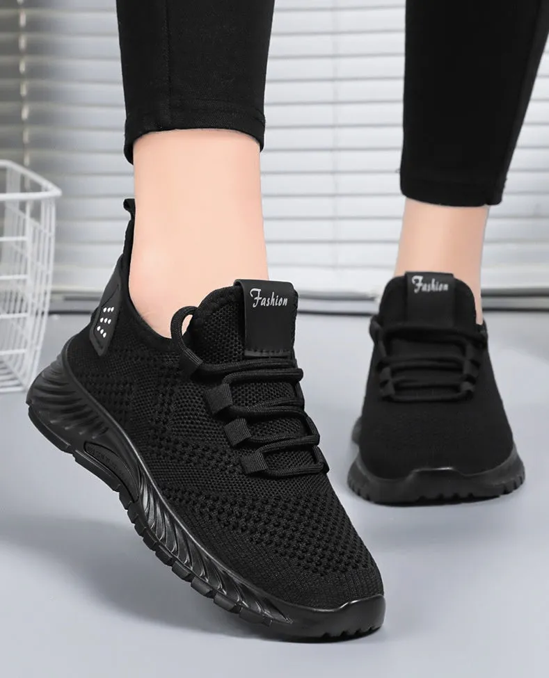 Modern Slip-On Sneakers with Cushioned Support for Women's Running