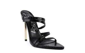 NEW AFFAIR Croc Metal High Heeled Sandals