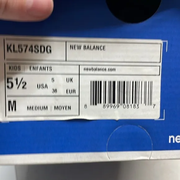 New Balance Kids' Teal Sneakers size 5.5