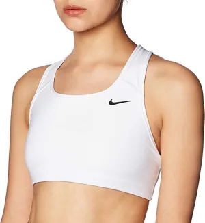 New with tags! Nike Women's Medium Support Non Padded Sports Bra in White, has small pen mark on front left-may come out, Sz M! Retails $75 