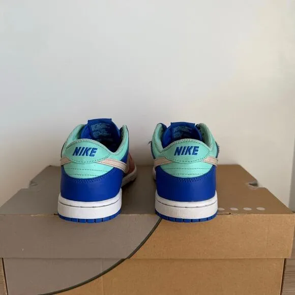 Nike Dunk Low SE ‘Salmon Toe/Royal Blue’ Kids Sneakers DZ2874-400- SZ 3 Y
