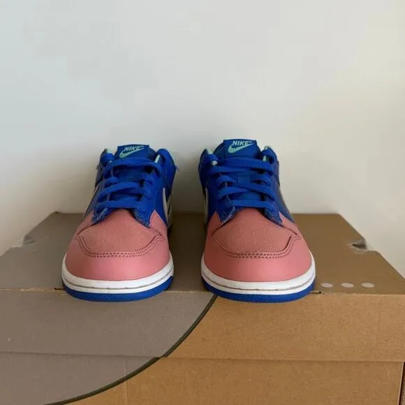 Nike Dunk Low SE ‘Salmon Toe/Royal Blue’ Kids Sneakers DZ2874-400- SZ 3 Y
