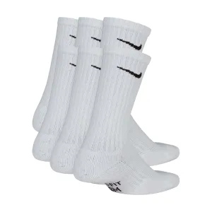 Nike - Everyday Cushioned Youth Crew Socks 6 Pack White