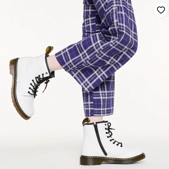 NWOT Dr. Martens 1460 8-Eye Boot - Little Kid / Big Kid - White