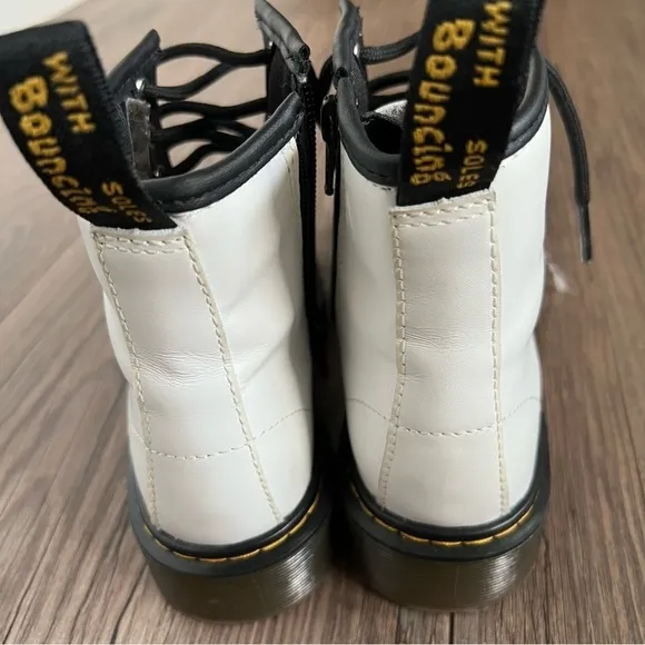NWOT Dr. Martens 1460 8-Eye Boot - Little Kid / Big Kid - White