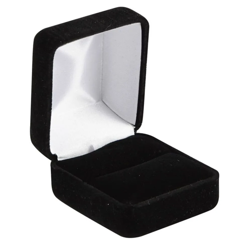 OZARK Black Pipe Cut Highly Polished Men's Extra Wide Tungsten Ring - 10mm