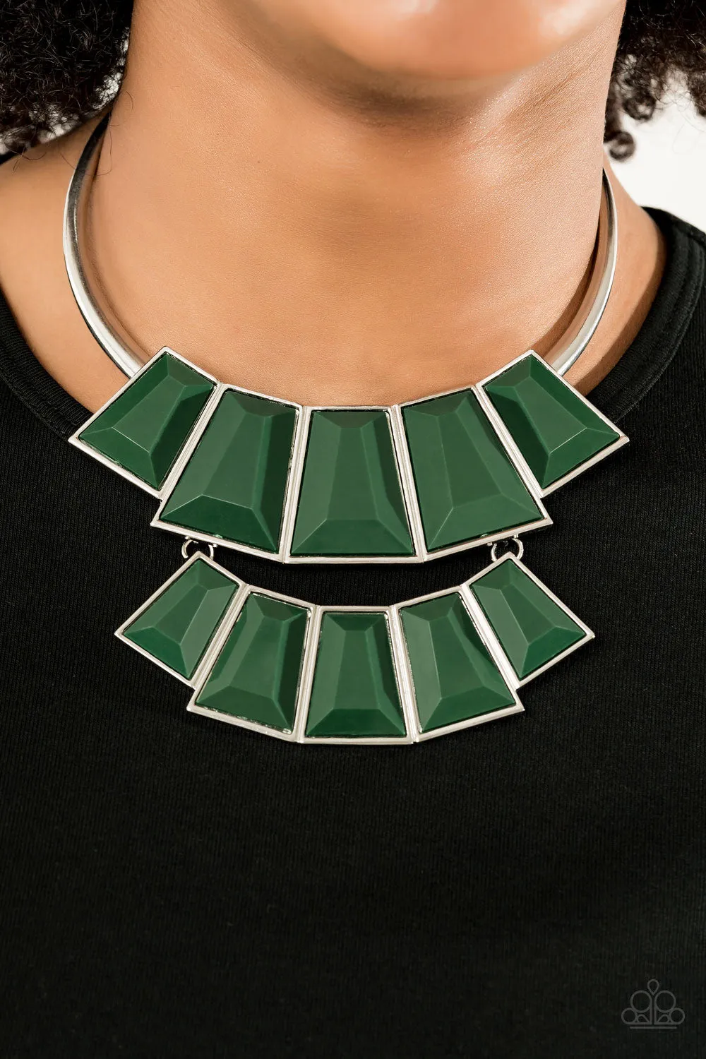 Paparazzi Lions, TIGRESS and Bears - Green Necklace