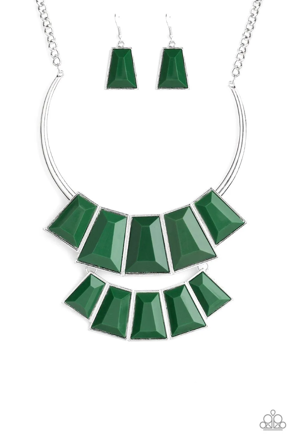 Paparazzi Lions, TIGRESS and Bears - Green Necklace