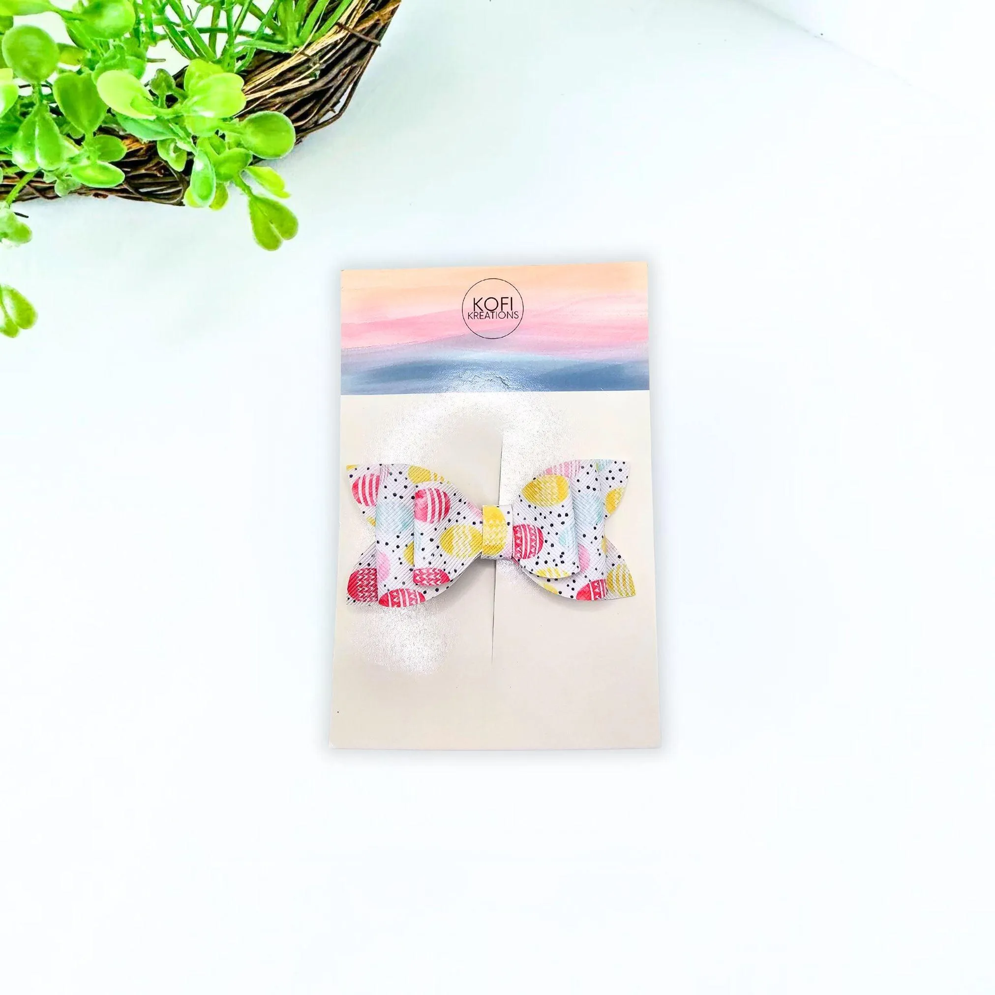 Pastel Egg Hair Bow