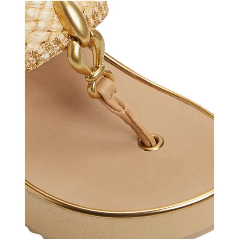 PENELOPY BEACH SANDALS - NATURAL