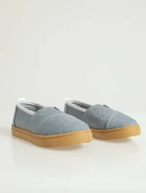 Pre-Boys Striped Slip-On - Denim
