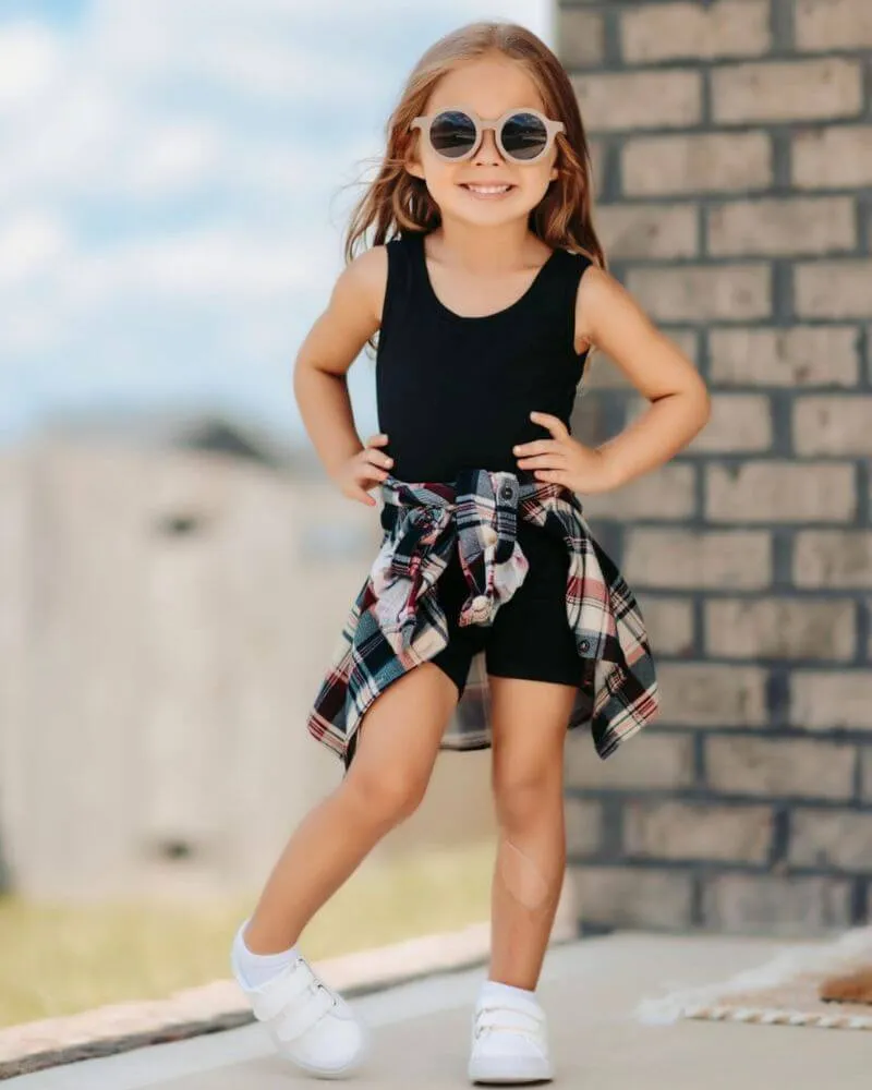 PREORDER! Gigi Bikeshort Romper - Black