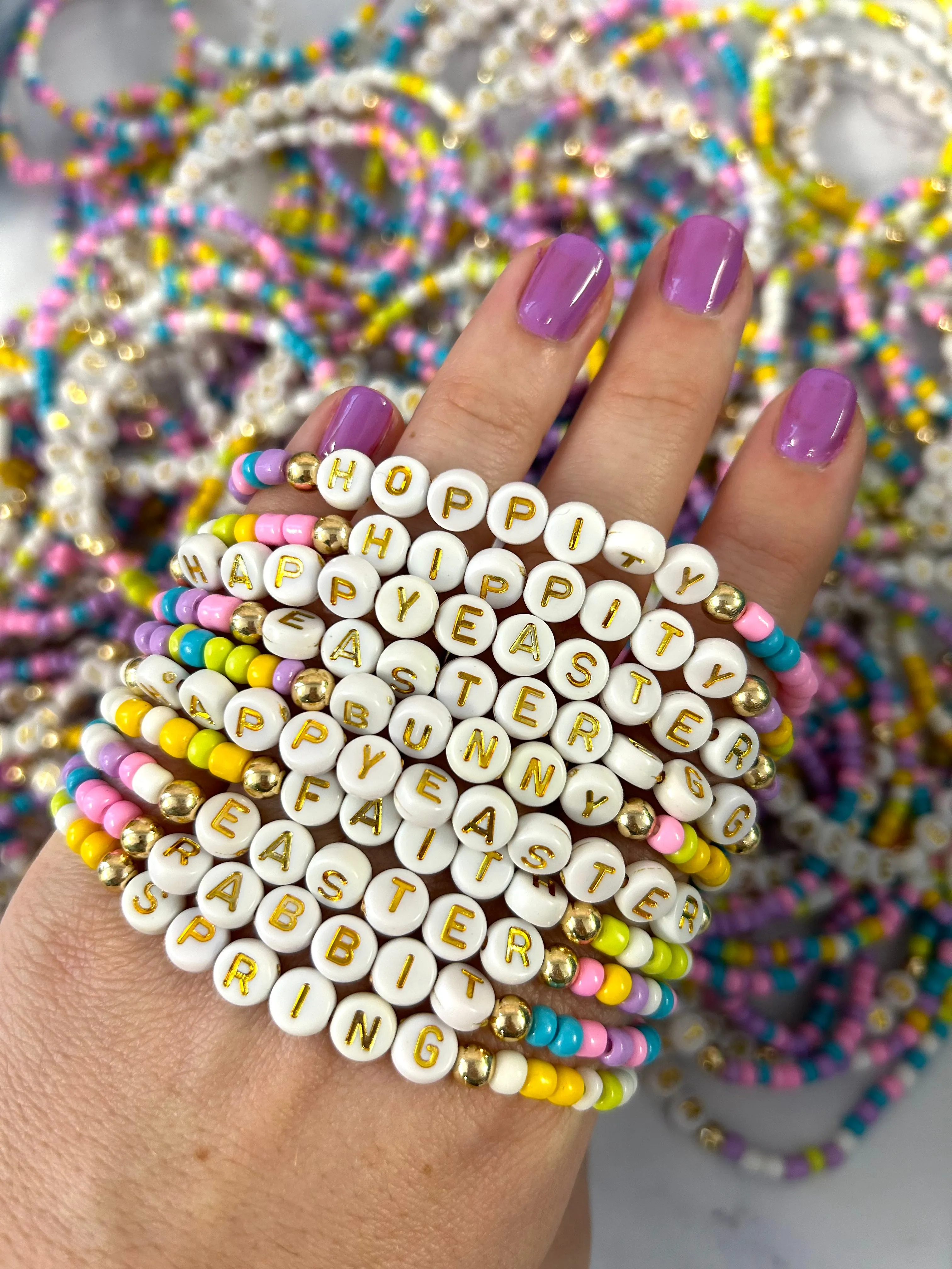 🌸Prettiest Easter Mix Stretchy Bracelets!