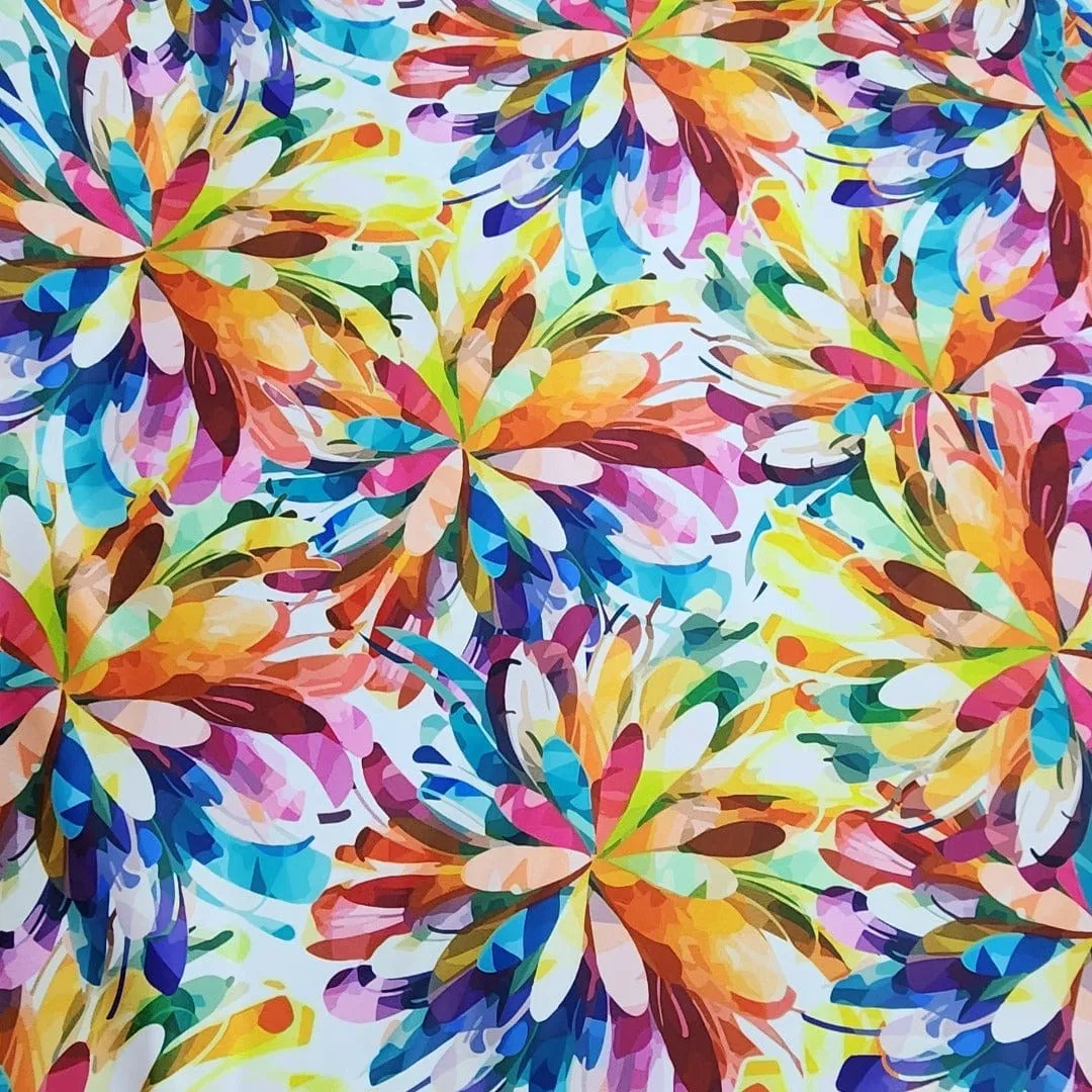 Printed Digital Duchess Satin Fabric 150 cm