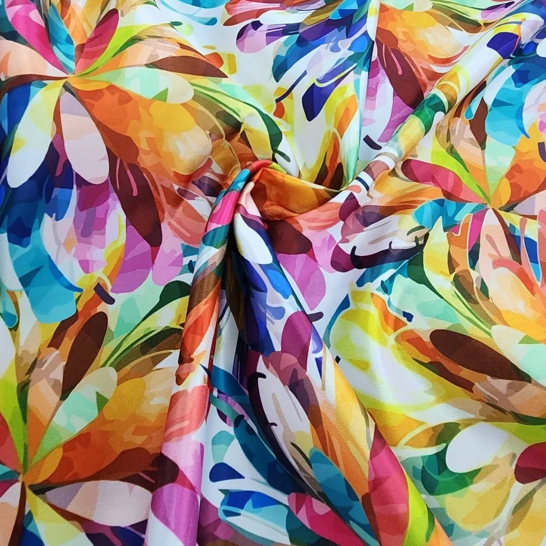 Printed Digital Duchess Satin Fabric 150 cm