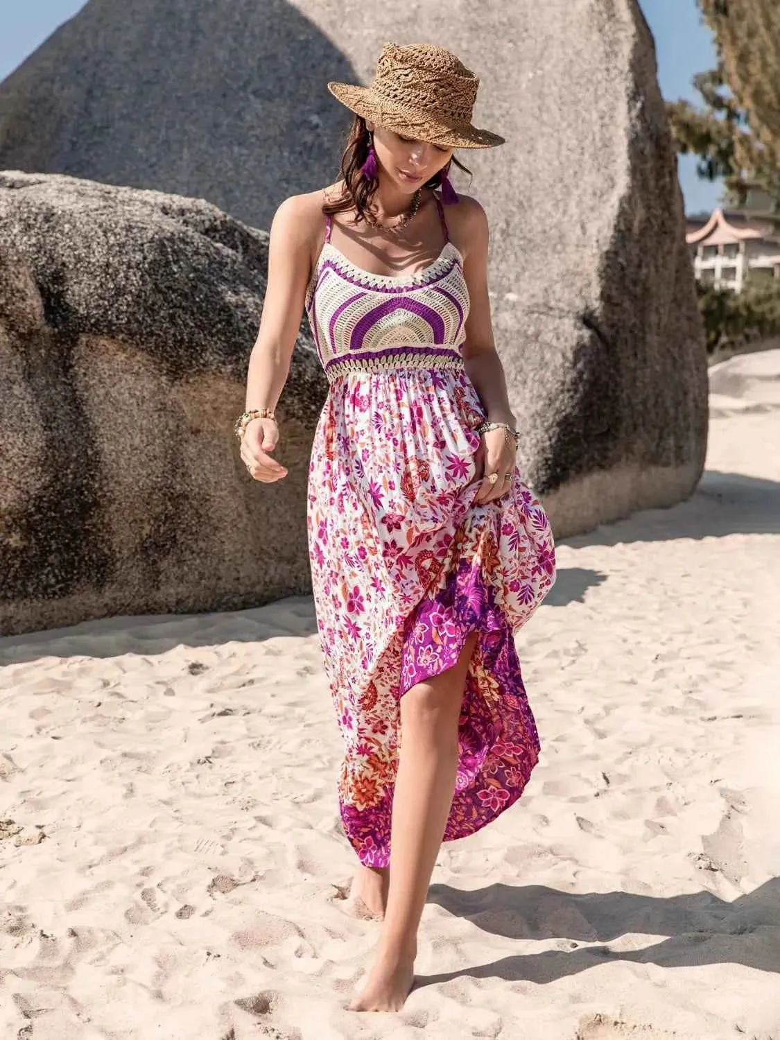 Printed Scoop Neck Cami Dress - Stylish and Versatile Fashion Essential