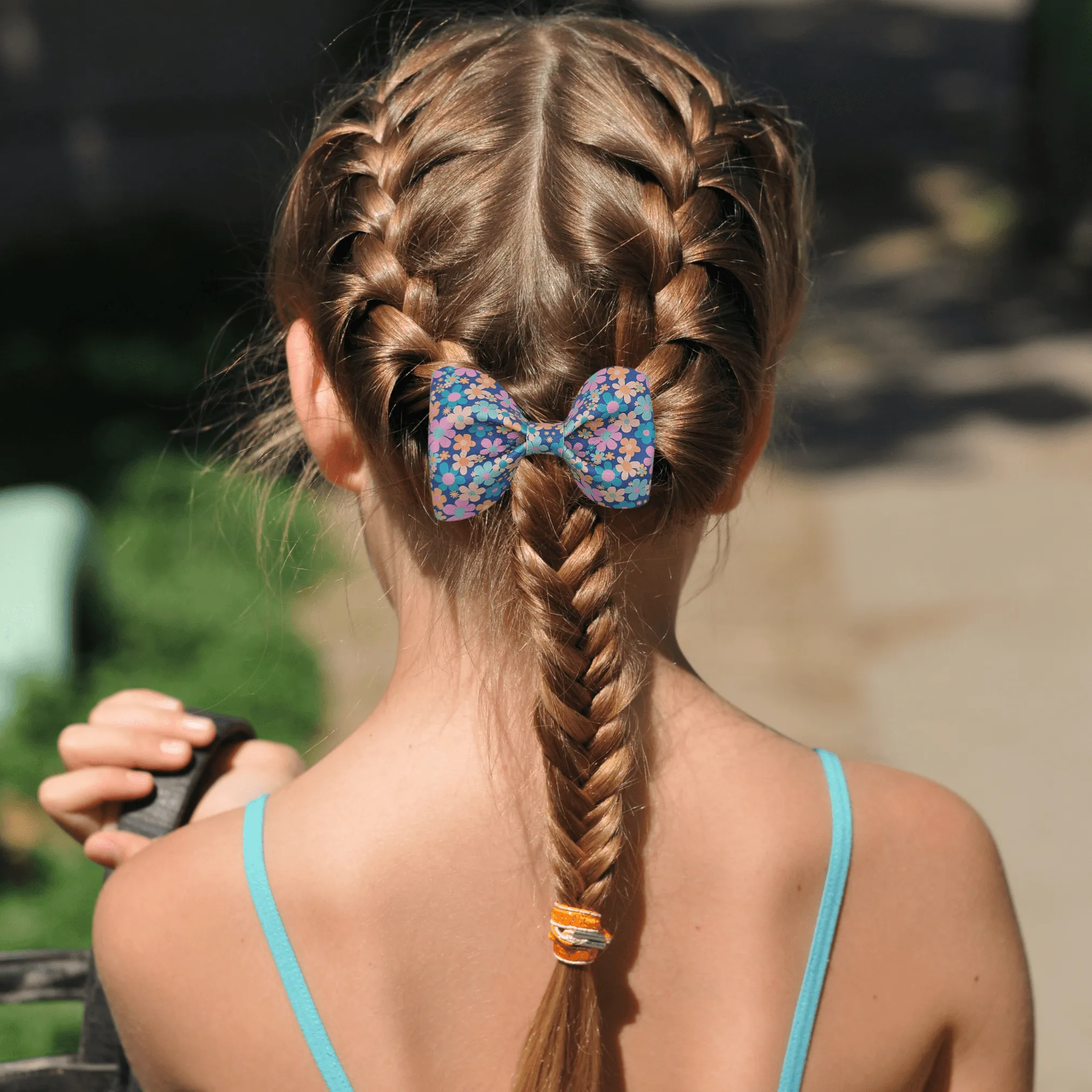 Royal Lavender Pinch Hair Bow