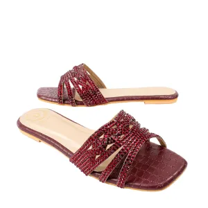 Salwa Flats S84F - Maroon