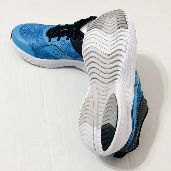 Saucony NWOB Sz 5 Blue/Black Unisex-Child Kinvara 14 Lace to Toe Sneaker