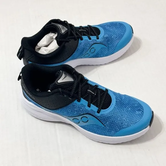 Saucony NWOB Sz 5 Blue/Black Unisex-Child Kinvara 14 Lace to Toe Sneaker