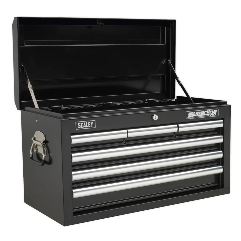 Sealey 6 Drawer Topchest with Ball Bearing Slides - Black - C