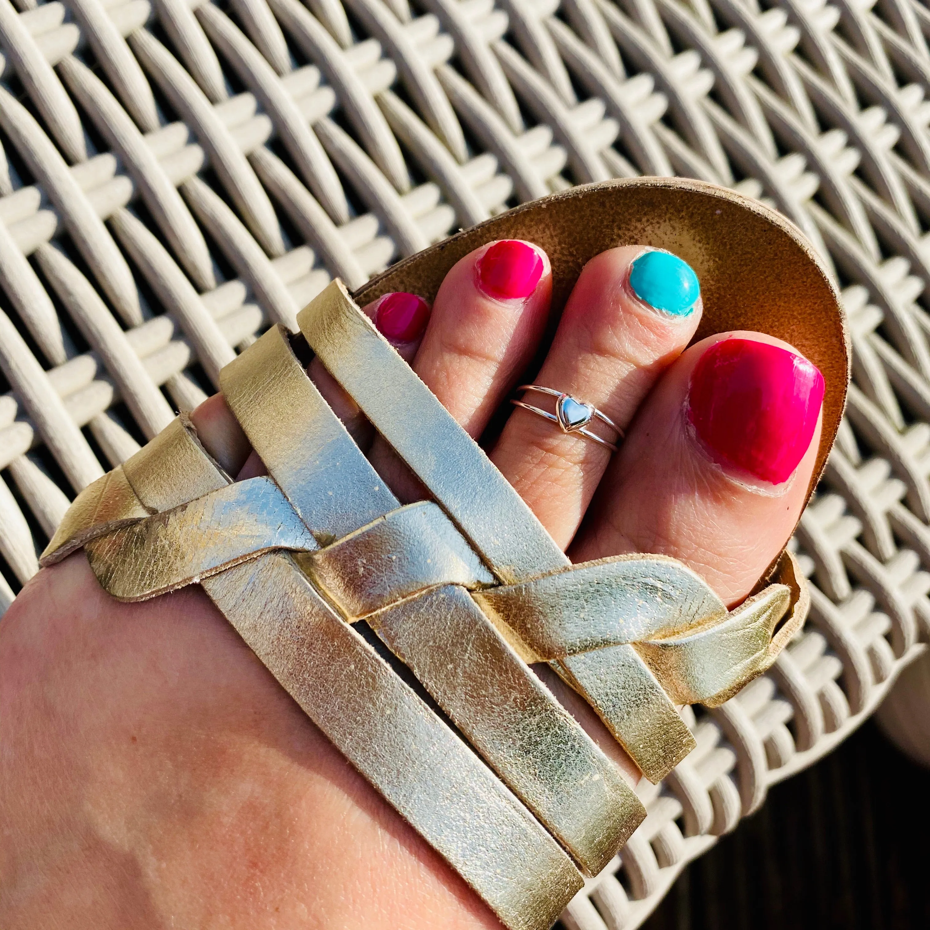 Silver Heart Toe Ring