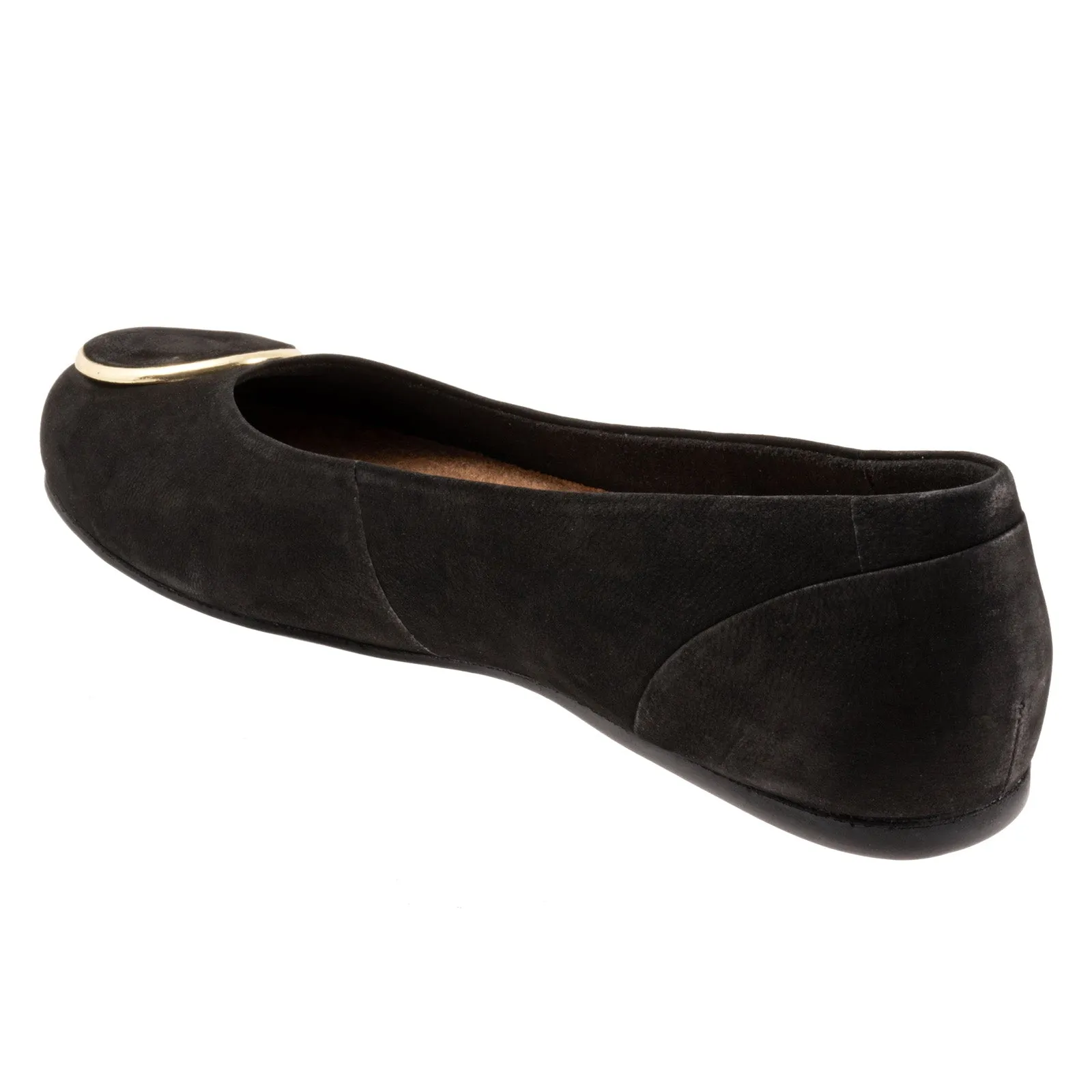 Softwalk Sonoma Halo S2257-004 Womens Black Extra Wide Ballet Flats Shoes