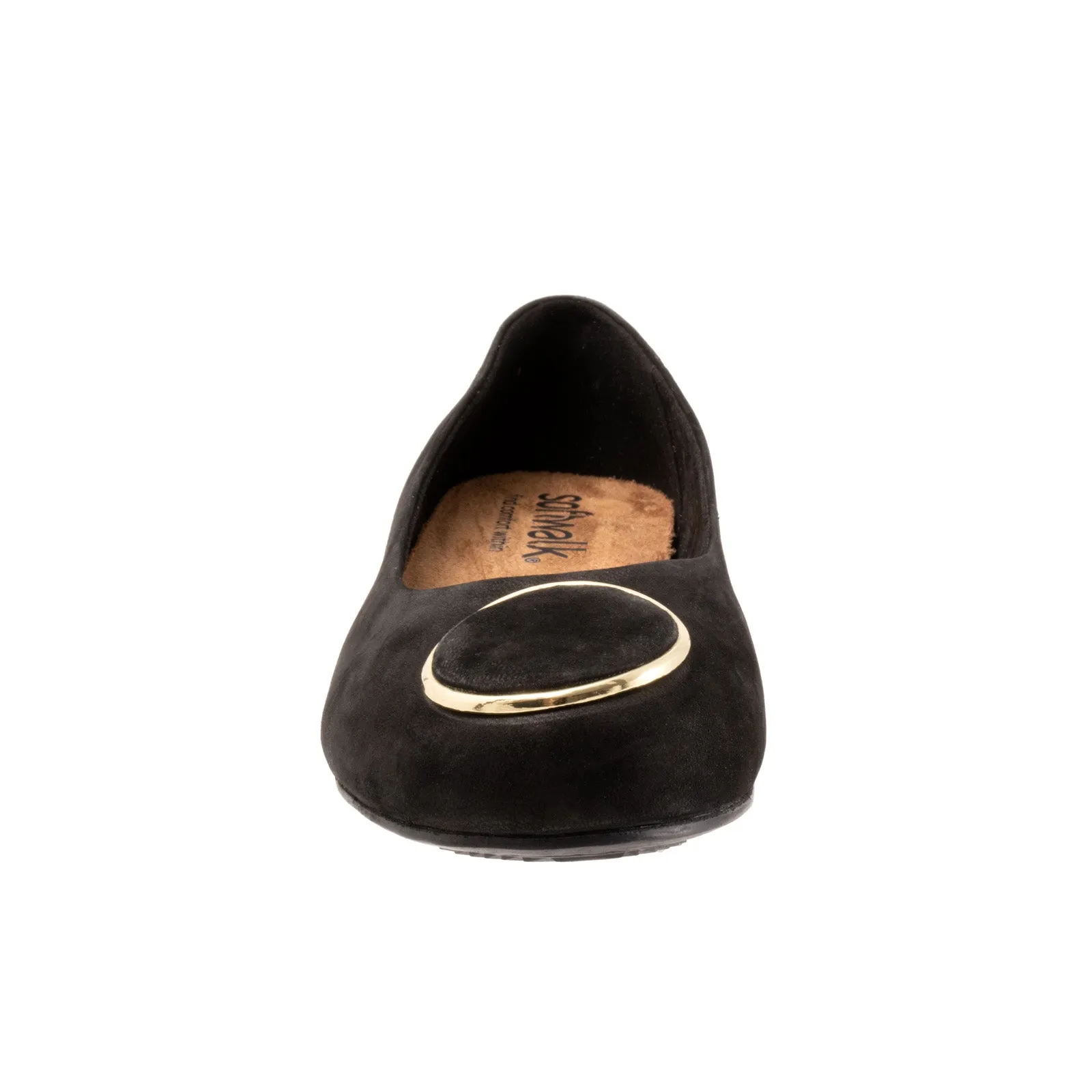 Softwalk Sonoma Halo S2257-004 Womens Black Extra Wide Ballet Flats Shoes