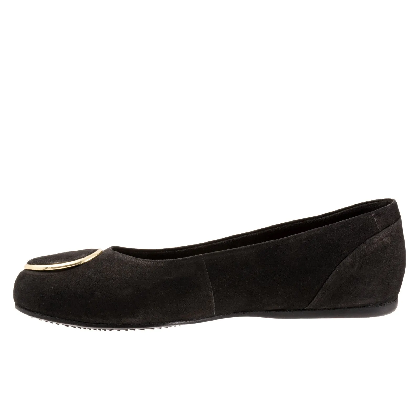 Softwalk Sonoma Halo S2257-004 Womens Black Extra Wide Ballet Flats Shoes
