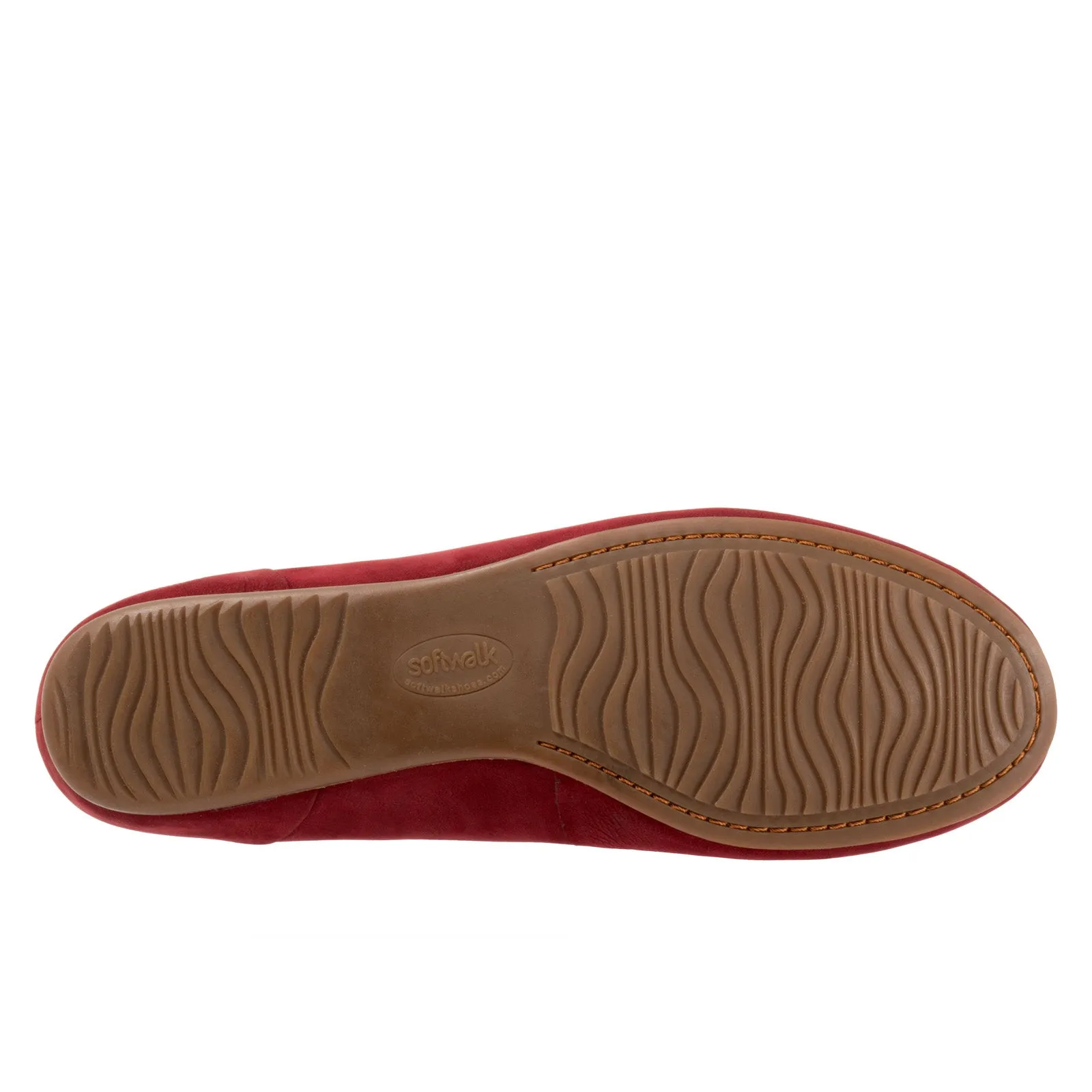 Softwalk Sonoma Halo S2257-662 Womens Burgundy Extra Wide Ballet Flats Shoes