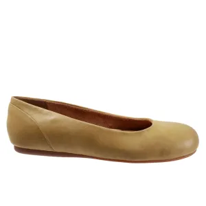 Softwalk Sonoma S1862-322 Womens Green Narrow Leather Ballet Flats Shoes