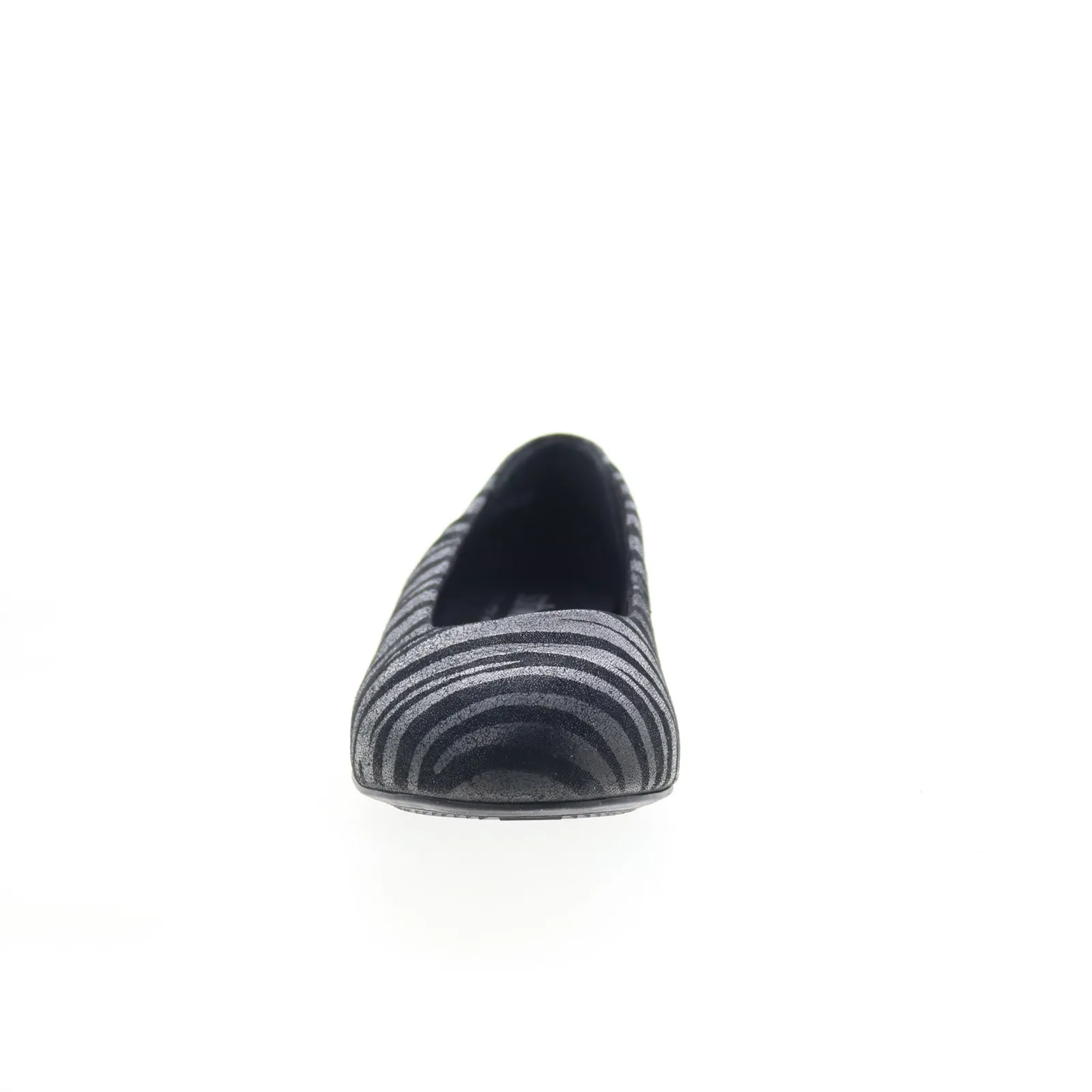 Softwalk Sonoma S1862-941 Womens Black Leather Slip On Ballet Flats Shoes