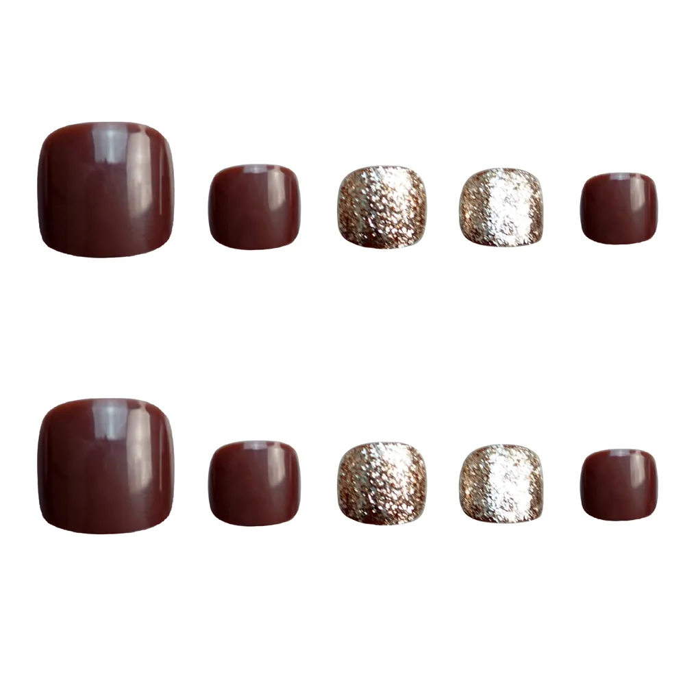 Square Toe Chocolate Gold