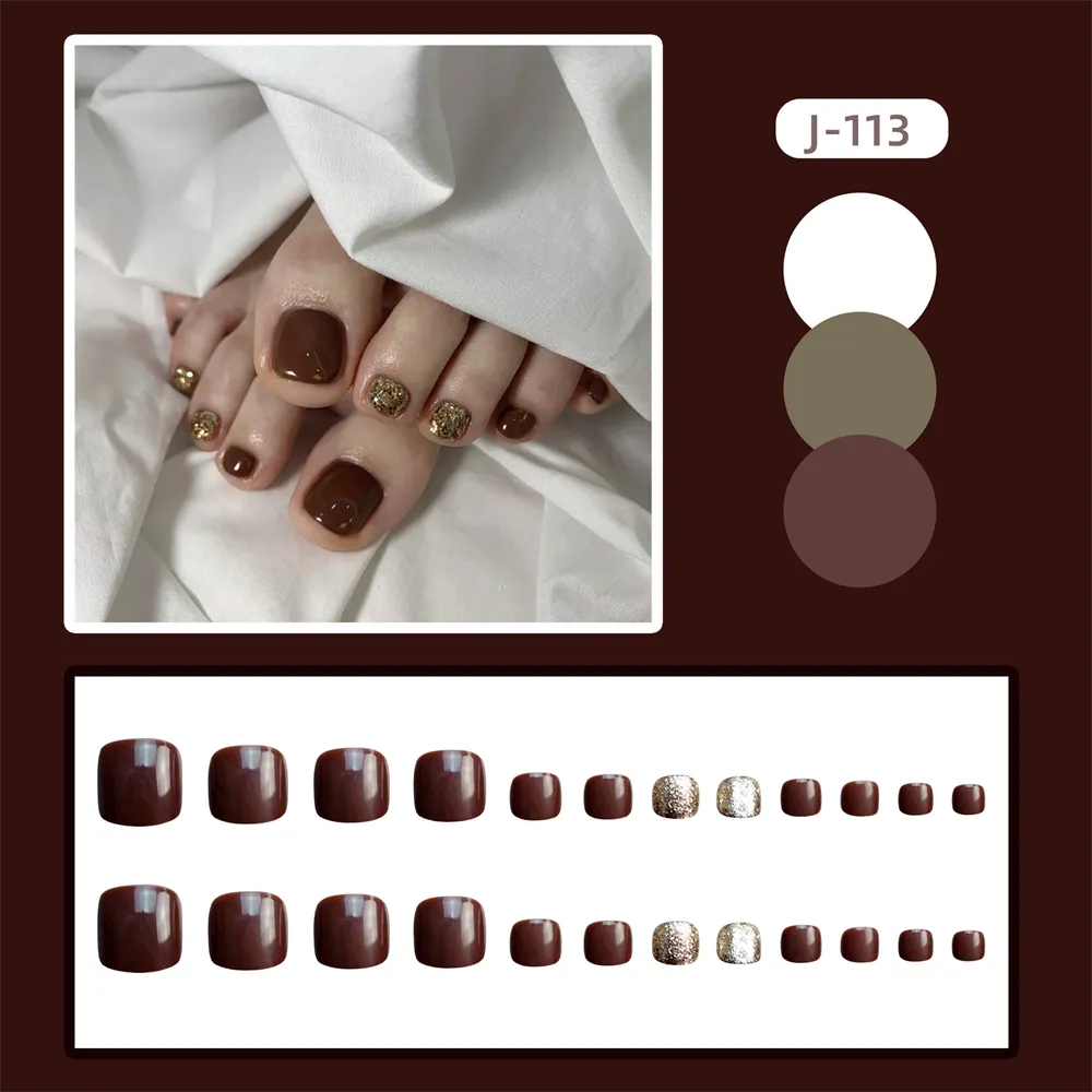 Square Toe Chocolate Gold