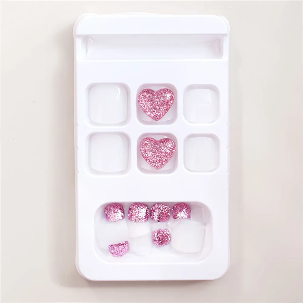 Square Toe Pink Flash Love