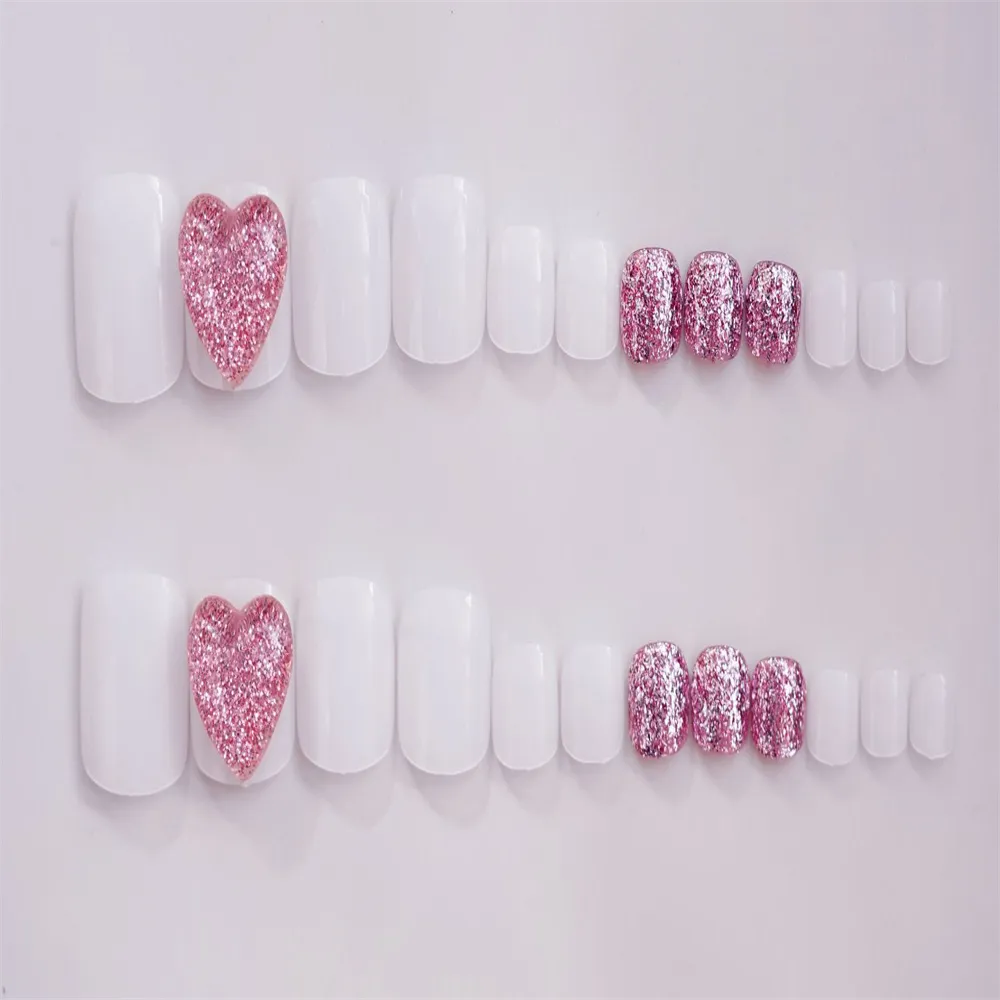 Square Toe Pink Flash Love
