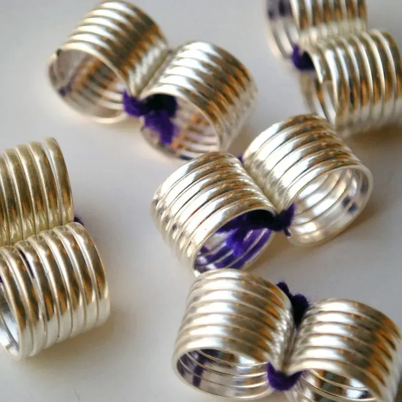 Sterling Silver Long Spiral Coil Toe Ring
