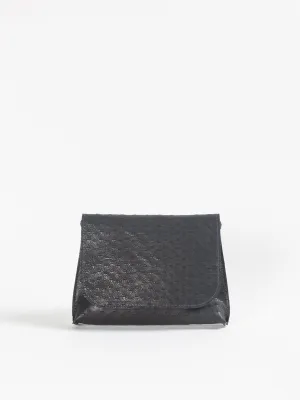 strappy foldover - black gash