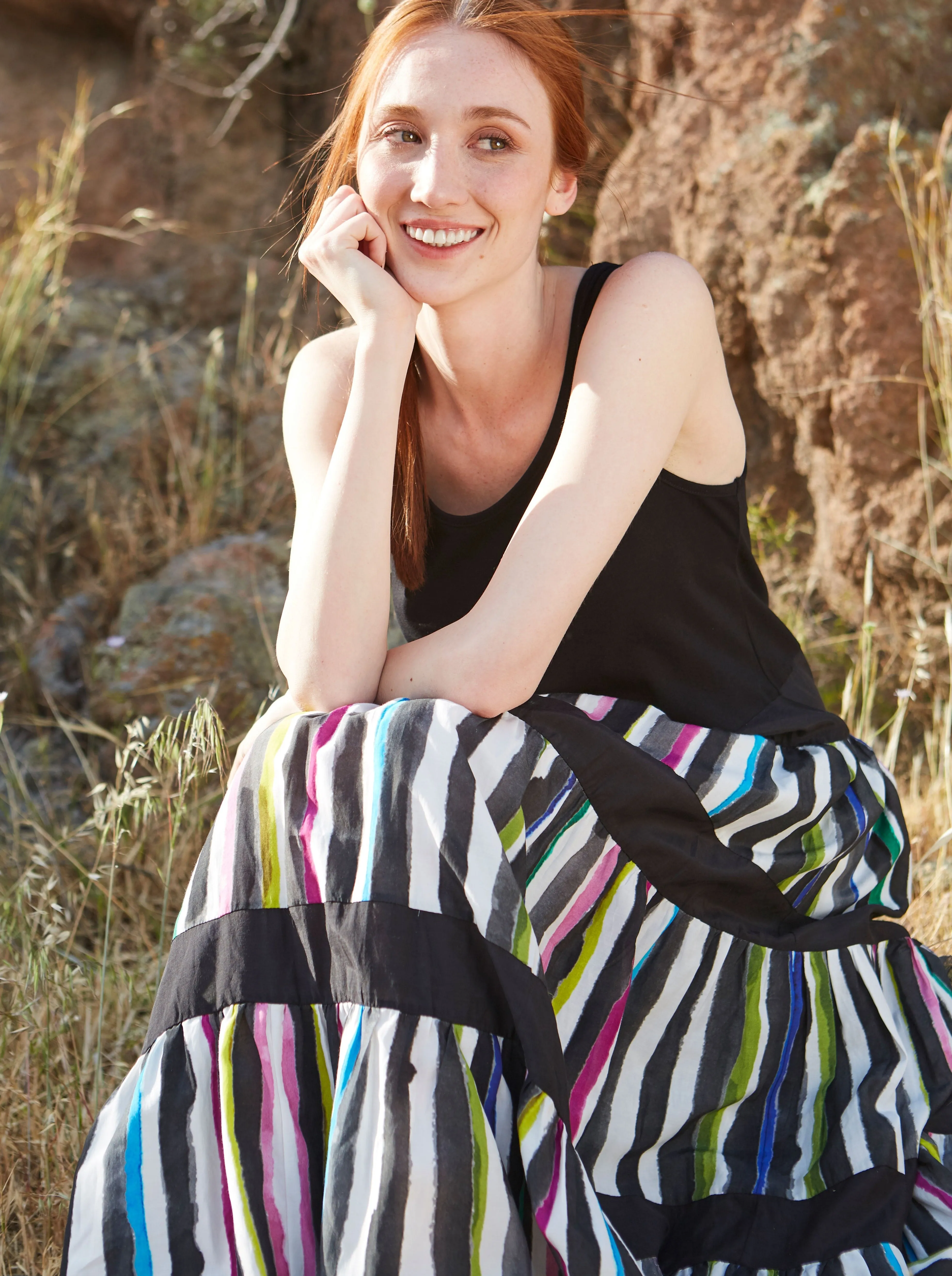 Stripe Maxi Dress