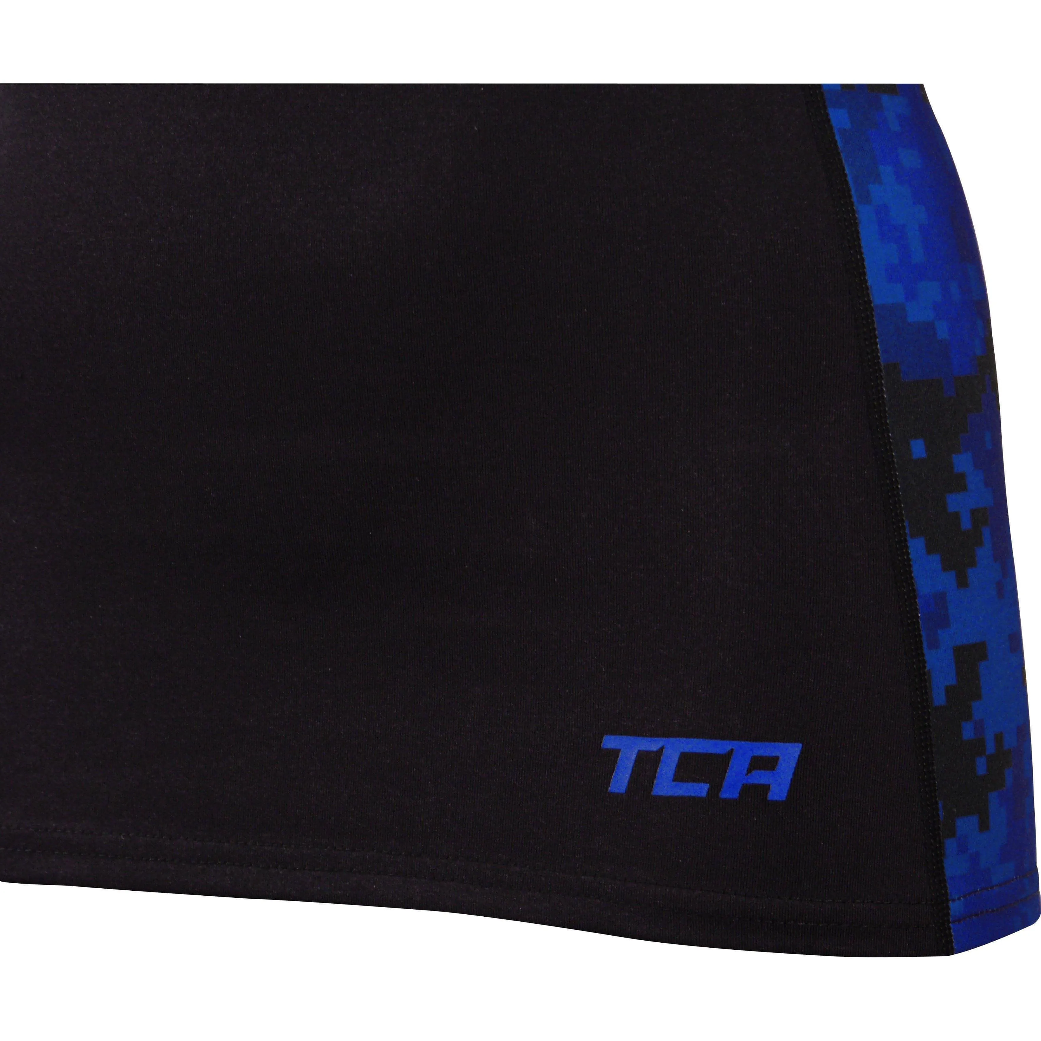 TCA Camo Print Womens Running Vest Tank Top - Black