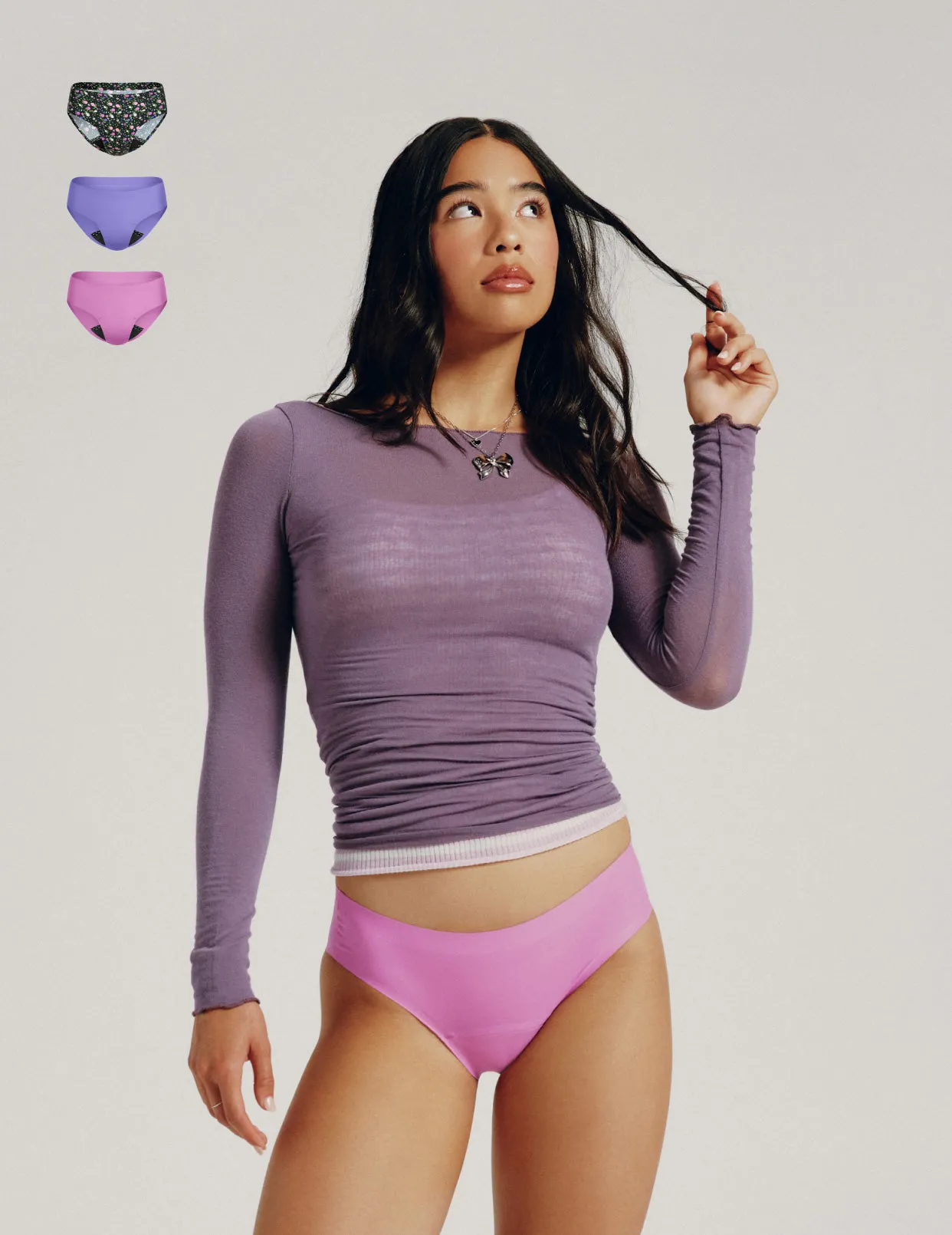 Teen Leakproof UltraThin No-Show Bikini 3-Pack