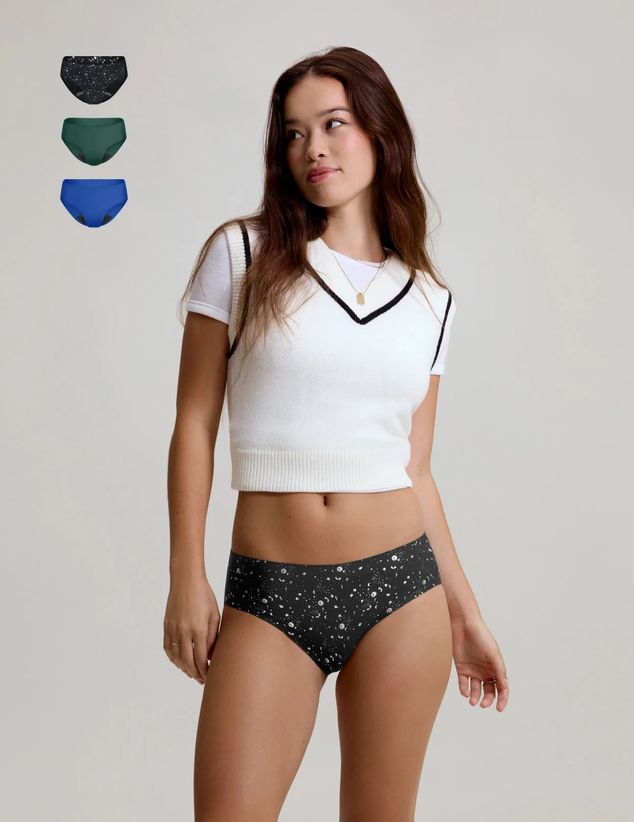 Teen Leakproof UltraThin No-Show Bikini 3-Pack