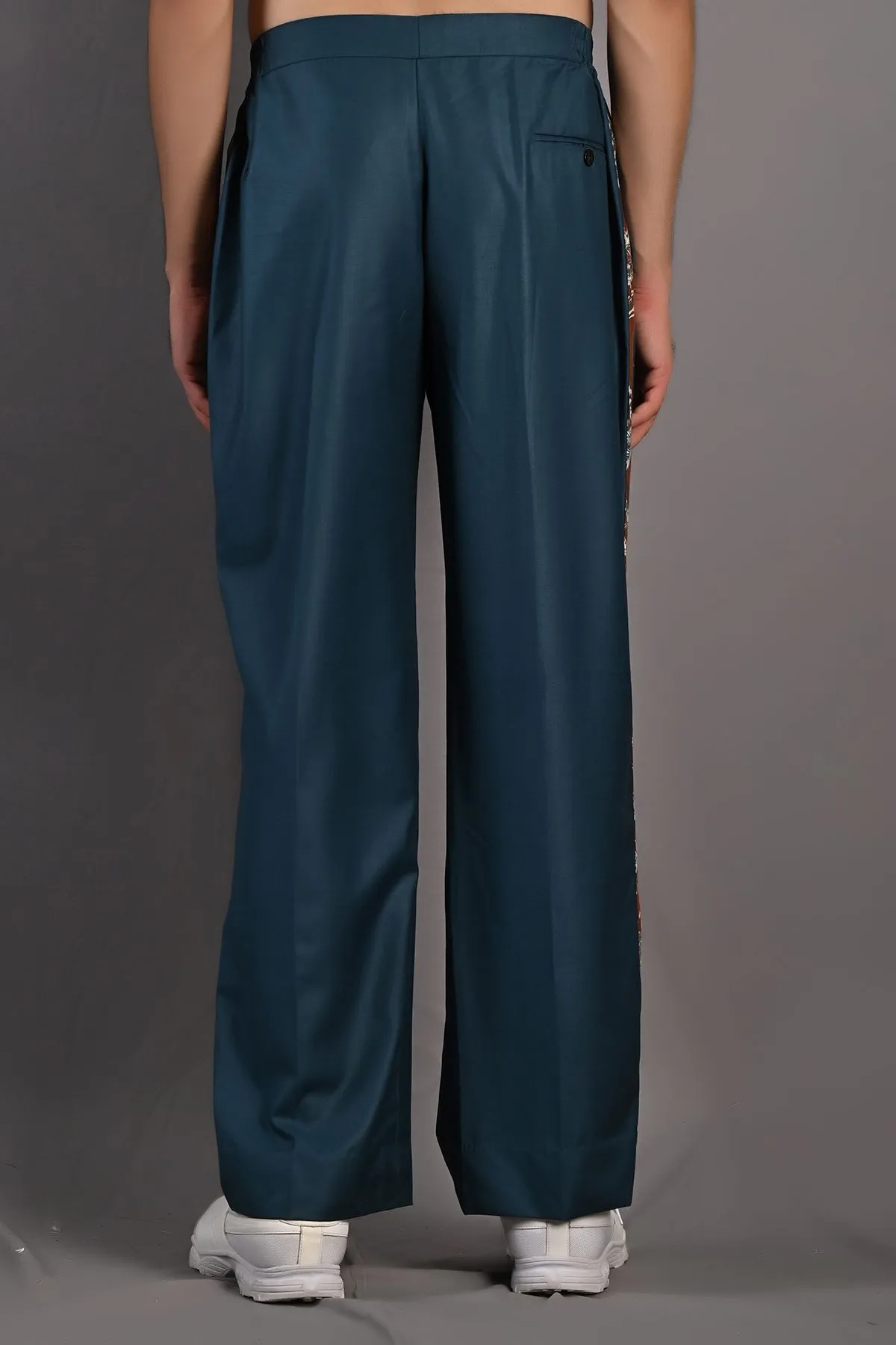 Thyme - Maroon & Multi Printed Shirt & Teal Green pant Set